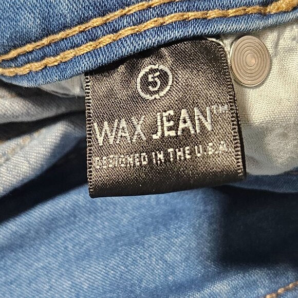 Wax Butt I Love You Jeans Womens Size 5 Low Rise Medium Wash Denim Pants Juniors - Picture 5 of 6